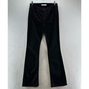 Eunina Jeans Womens Size 7 Mid Rise Bootcut Regular Dark Washed Denim Black